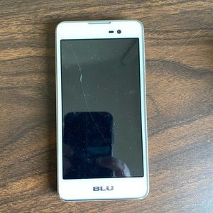 Blu Android phone in white